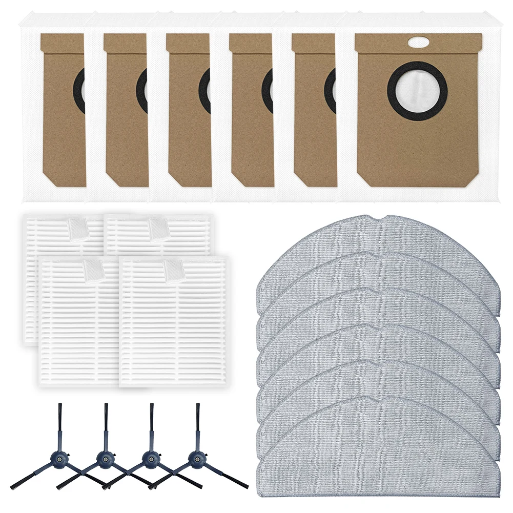 

1set Vacuum Filter Mop Cloth Dust Bag Side Brush Kit For Cecotec For Conga8490 For Ultimate Ultra Power Home Vacuum Cleaner Part