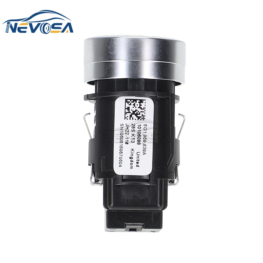 NEVOSA 5GG959839 5G1959839A Car Engine Start Stop Button Switch  For VW E-Golf 2014-2021 Golf 2013-2021 T-Roc 2018-2021