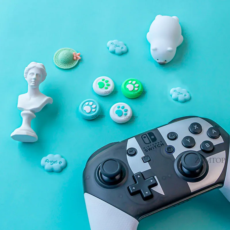 고양이 발톱 엄지 그립 그립 세트 조이스틱 캡 스위치 프로 컨트롤러 PS4/PS3/Xbox 360 One/ Game Accessories Thumbstick Button