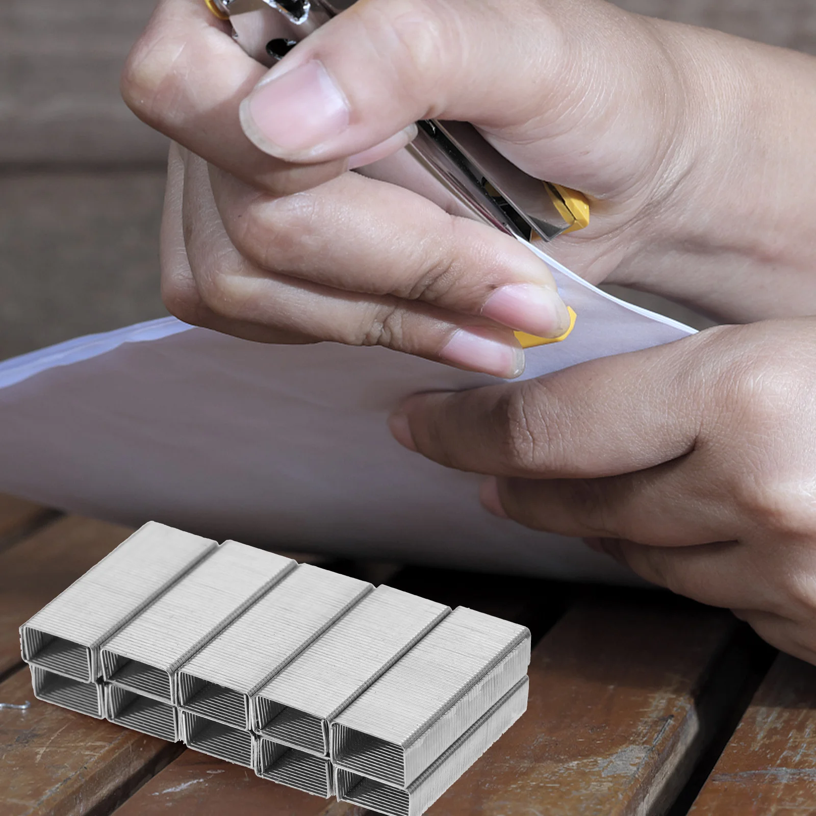 

15 Boxes Metal Staples Office Supplies Small Loose Leaf Refill Wear Resistant Reusable Binder Refills Standard Precision stapler