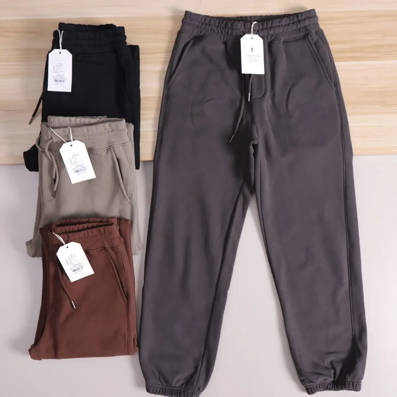 

Мужские повседневные однотонные спортивные штаны Cany Inner Fce, осень-зима, универсальные свободные брюки из смеси хлопка и полиэстера