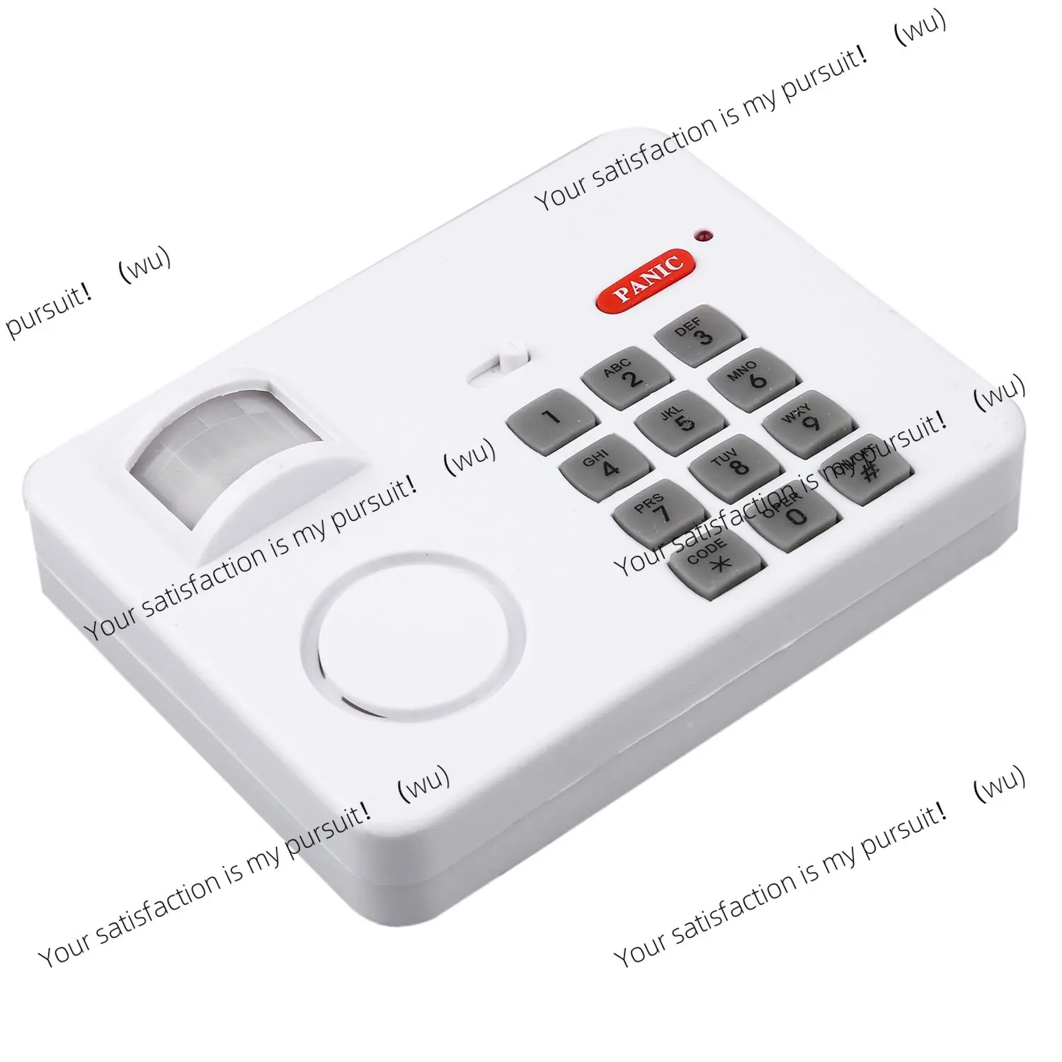 Wireless home security alarm for PIR home garage alarms with security keypad