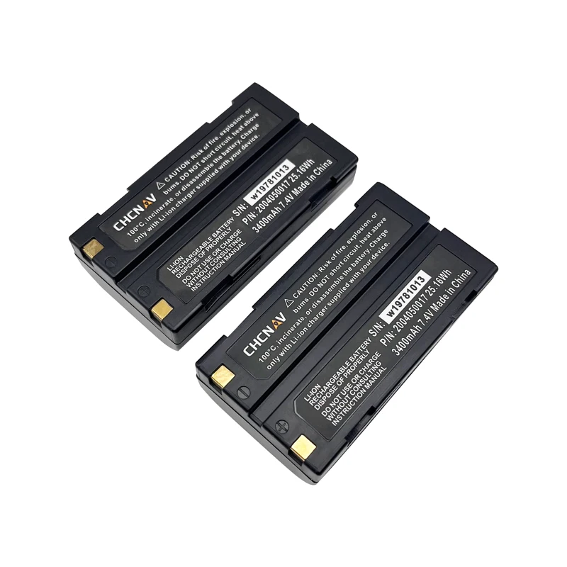 Batteria CHCNAV 2004050017(XB-2) di alta qualità da 2 pezzi per batteria GPS chc X91 modello GPS-RTK 3400mAh 7.4V