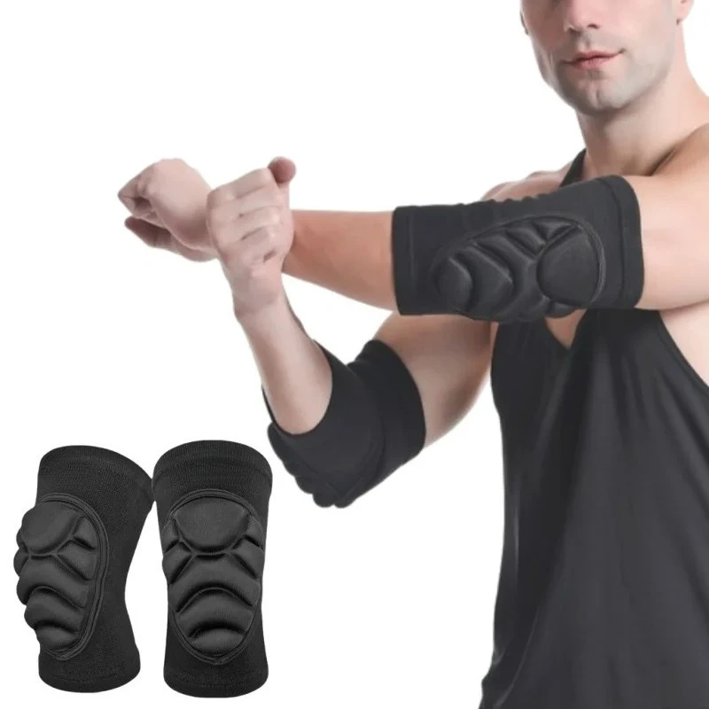 

1Pair Elbow Pads Elbow Protector Volleyball Sponge Support Compression Elbow Braces for Basketball Tennis Football