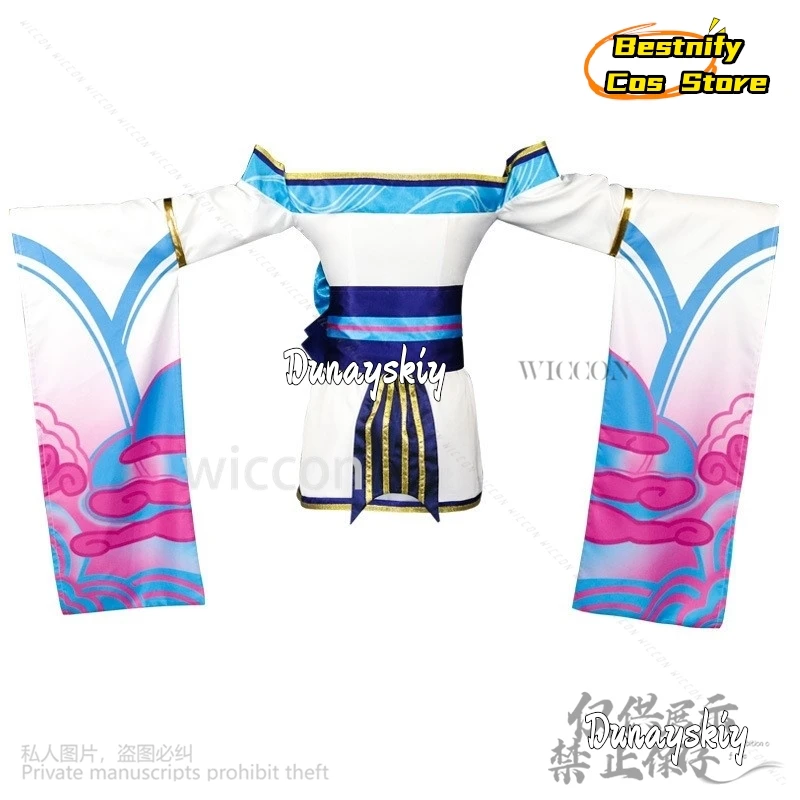 Ahri Cosplay Anime juego League Of Legends LOL Sexy lindo disfraz vestido Lolita pelucas largas Earwear Cos para niñas mujer personalizado