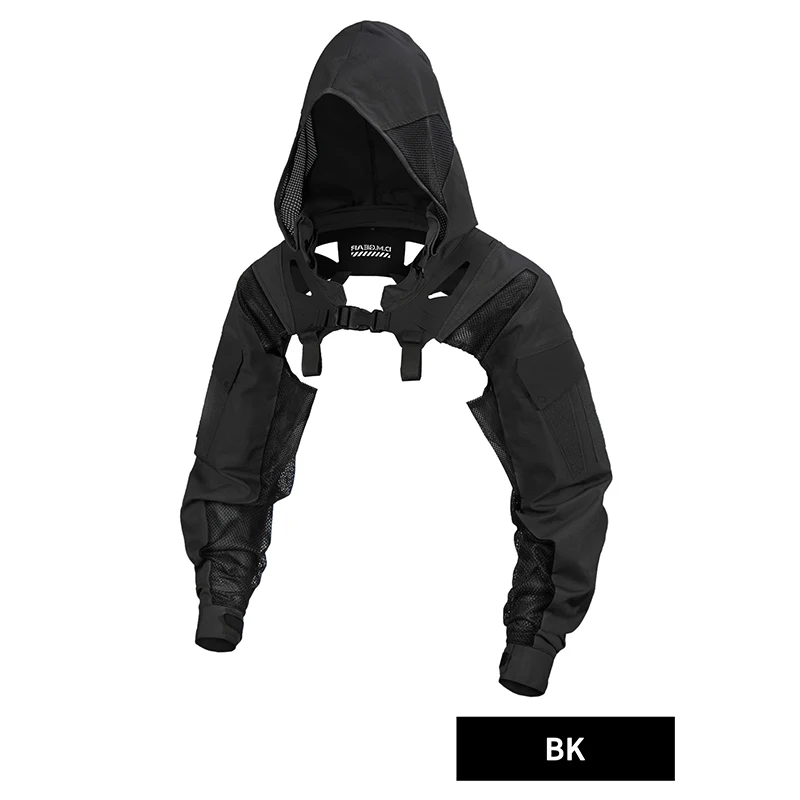 DMgear Тактическое пальто с капюшоном Боевая форма Куртка длинными рукавами Камуфляжная черная дышащая удобная куртка для охоты и кемпинга на открытом воздухе