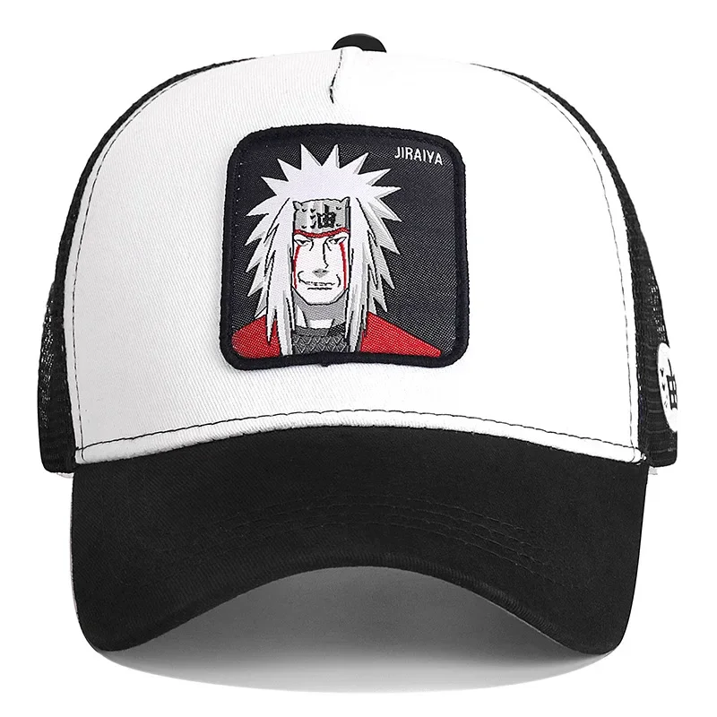 Bandai Cartoon Anime Summer Naruto Mesh Cap Men and Women Baseball Fashion Patch Trucker Cap