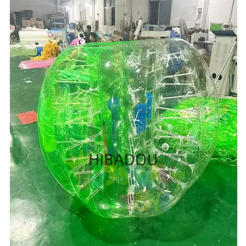 

HIBADOU 1.5m 100% TPU Material Houseables Human Hamster Ball, Zorb Ball, Bubble Soccer, Human Bubble, Inflatable Body Bumpers