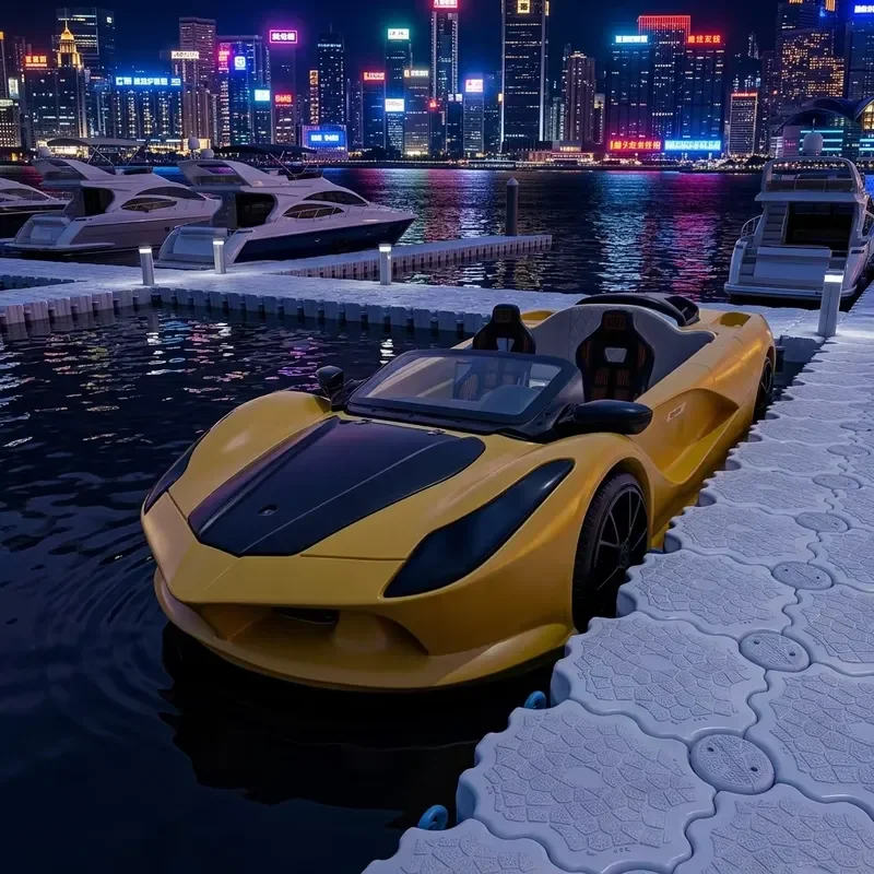 OEM ODM Customizable Smart Water Sports Car Jet Ski Boat Low Speed Electric Speedboat for Commercial Water Park and Sea Club