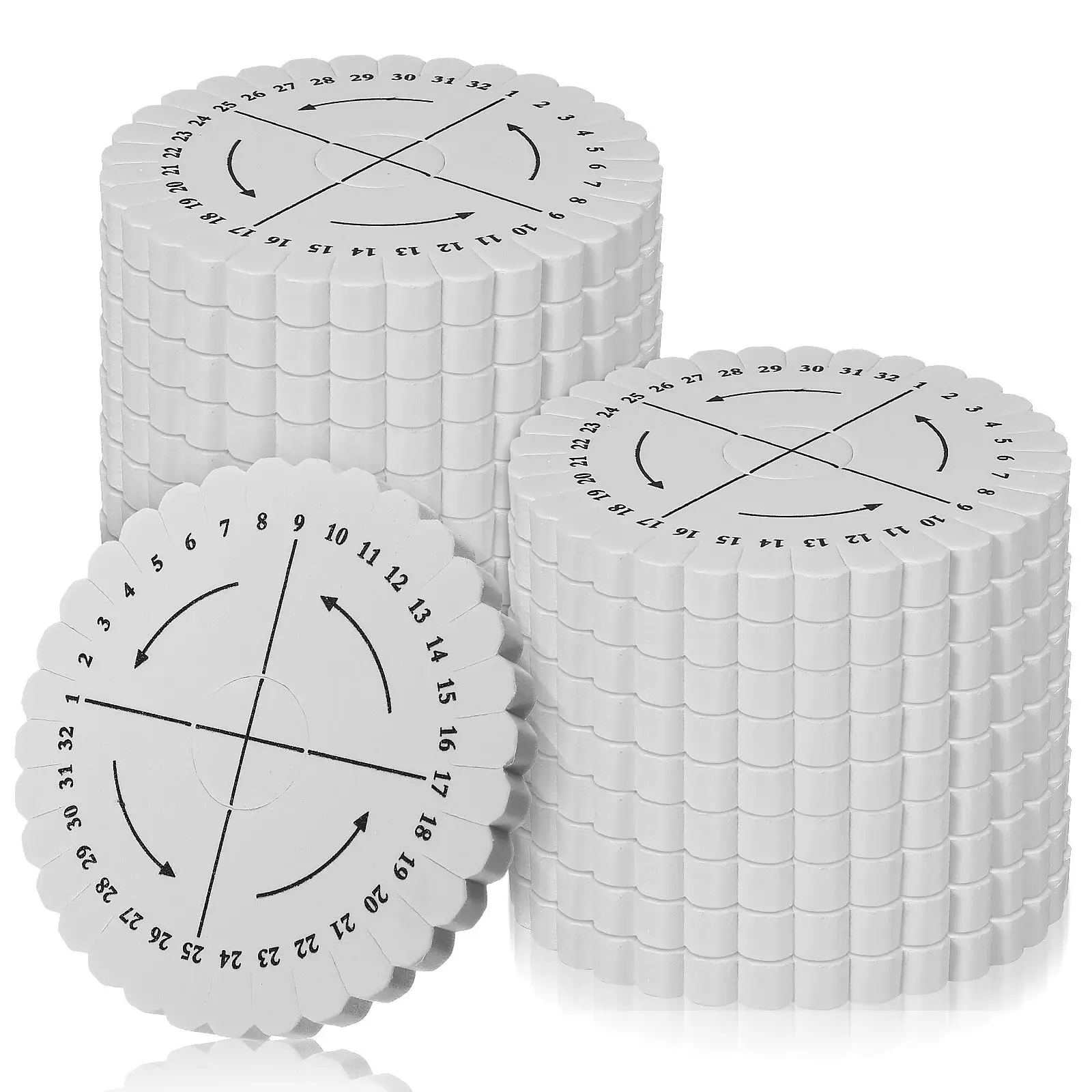 Tabla de tejido redonda con 32 ranuras para pulseras, disco flexible para trenzar, ideal para pulseras de la amistad, hilo de bordado, cordón de jade y tejido a mano.