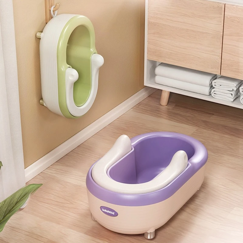 

Safe Material Durable Bathtub Multifunctional Newborn Baby Bathtub Can Sit Lie Baby Tubs Tool For Washing PP Baby Supplies