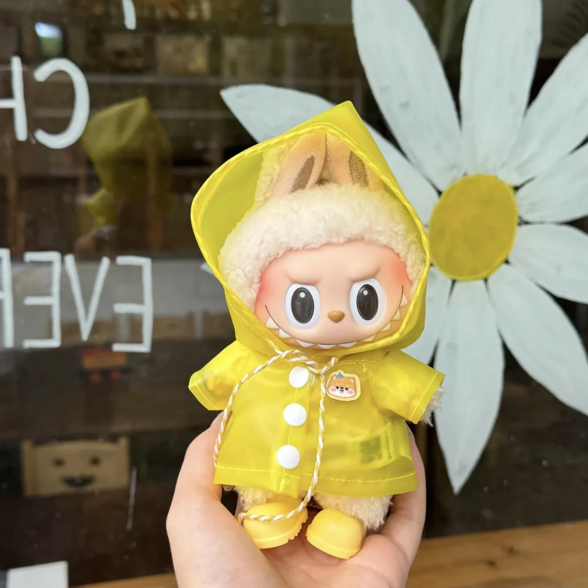 

17cm Labubu Raincoat Colorful Clothes Cute Doll Accessories Decoration Outfit Labubu V1/V2 Children Toy Gift