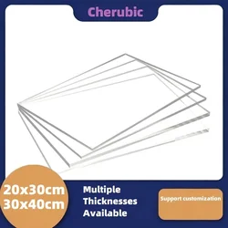 Transparent Extruded Clear Plastic Sheet, Acrylic Board, Organic Glass, Methacrylate, 2mm, 3mm, 4mm, 5mm, 30x40cm