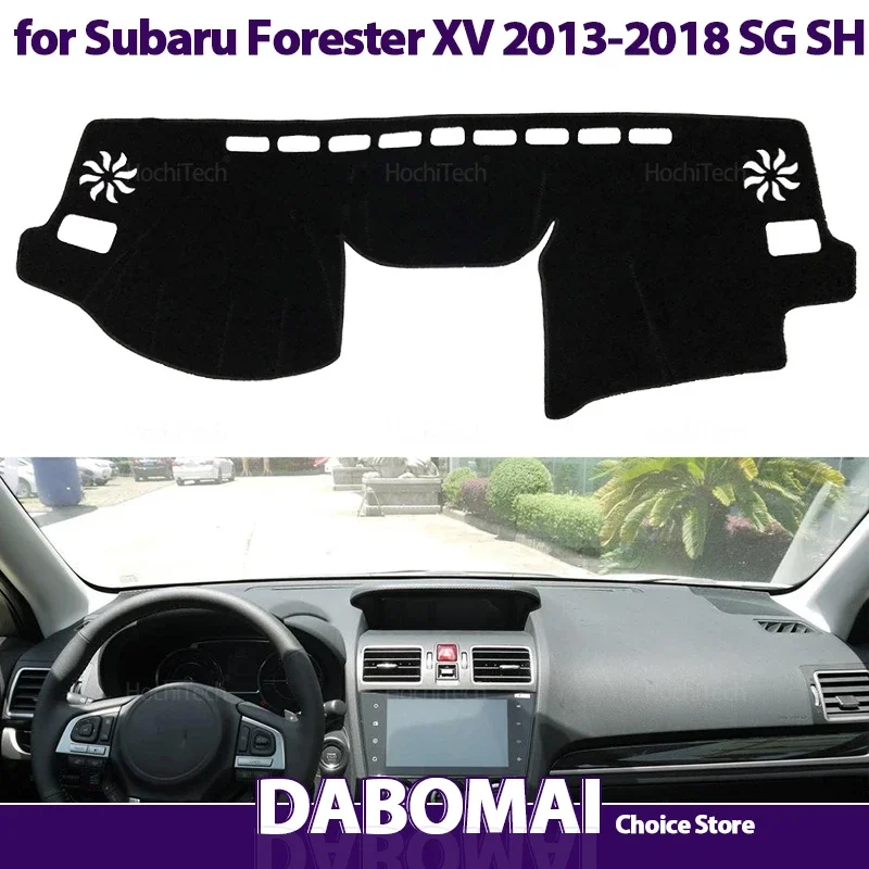 

Dash Board Sunshade Anto-UV Carpet Dashboard Cover Protective Pad for Subaru Forester Xv 2013-2018 SG SH Car Accessories