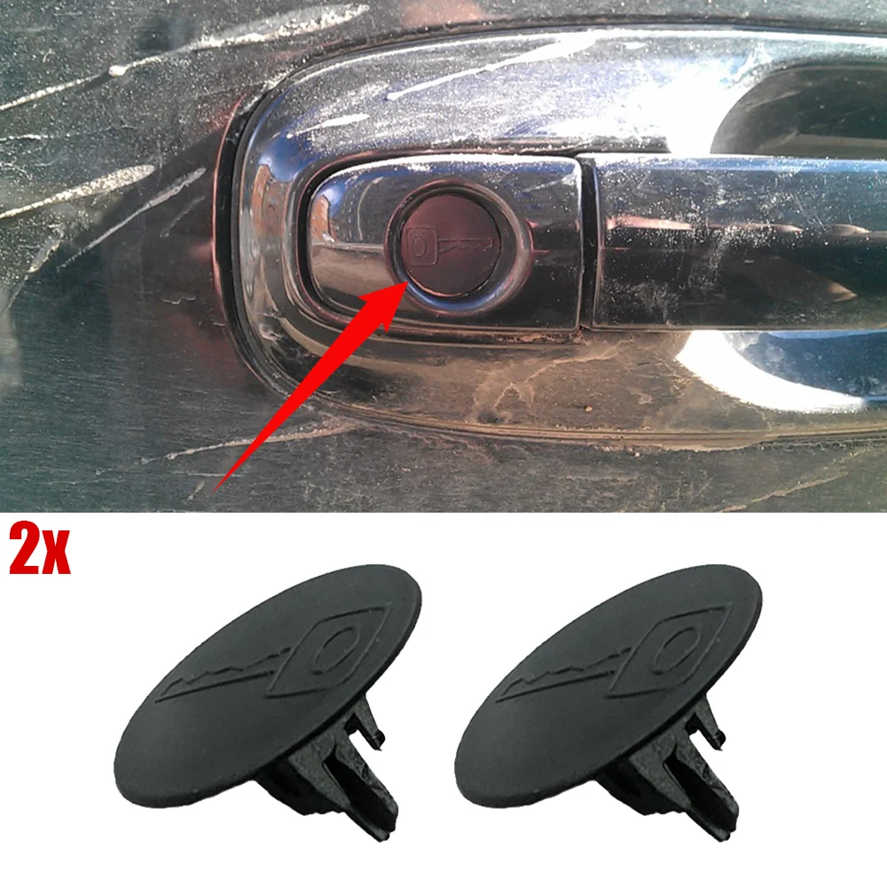 2Pcs For Toyota Avensis T250 Prius 20 RAV4 III Corolla E140 E150 Corona T190 Car Door Handle Tailgate Key Hole Cap Cover Clips