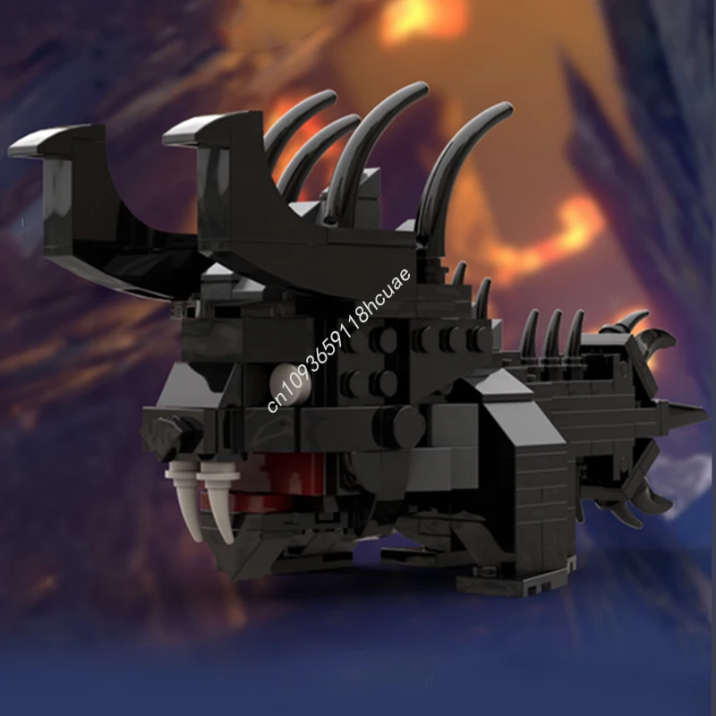 228 Uds. MOC Behemoth Monster Hunter Brickheadz modelo bloques de construcción Modular niños idea arquitectura ensamblar juguetes regalos de navidad