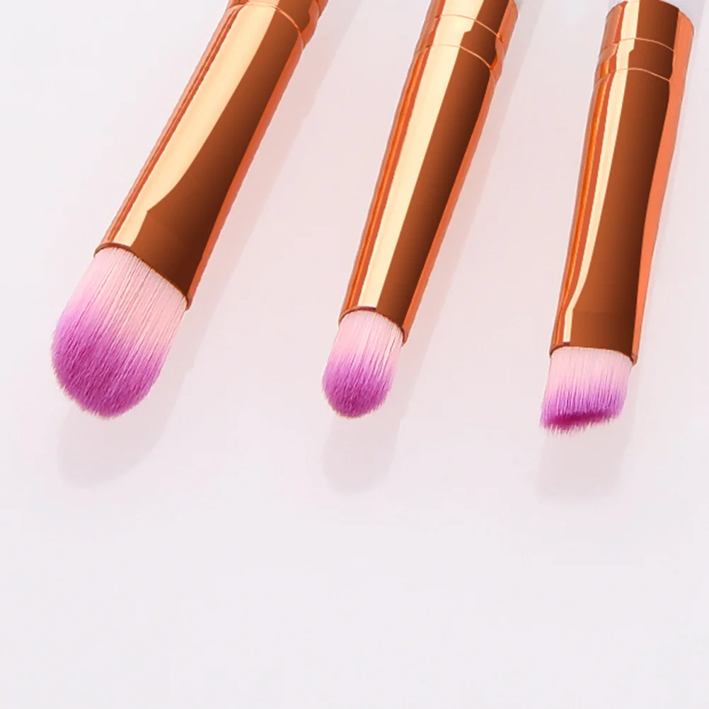 

3Pcs Wooden Handle Brush Set Nylon Bristles Makeup Powder Blush Professional Brush for Women Makeup Set