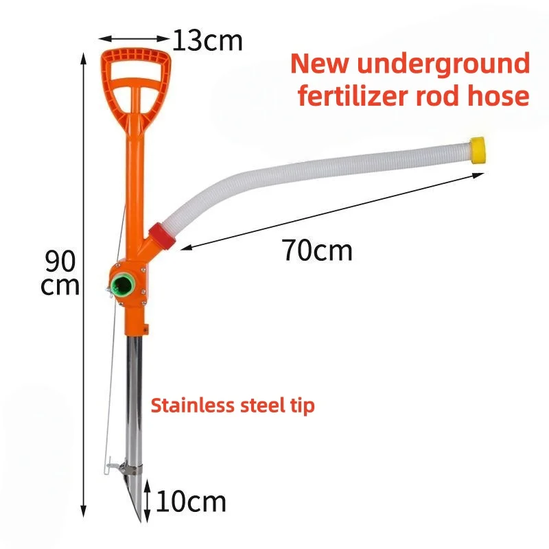 Picture 7: Manual Fertilizer Spreader Backpack Topdressing Tool Adjustable Portable Anti Slip Handle Fertilizer for Garden Farm Vegetable