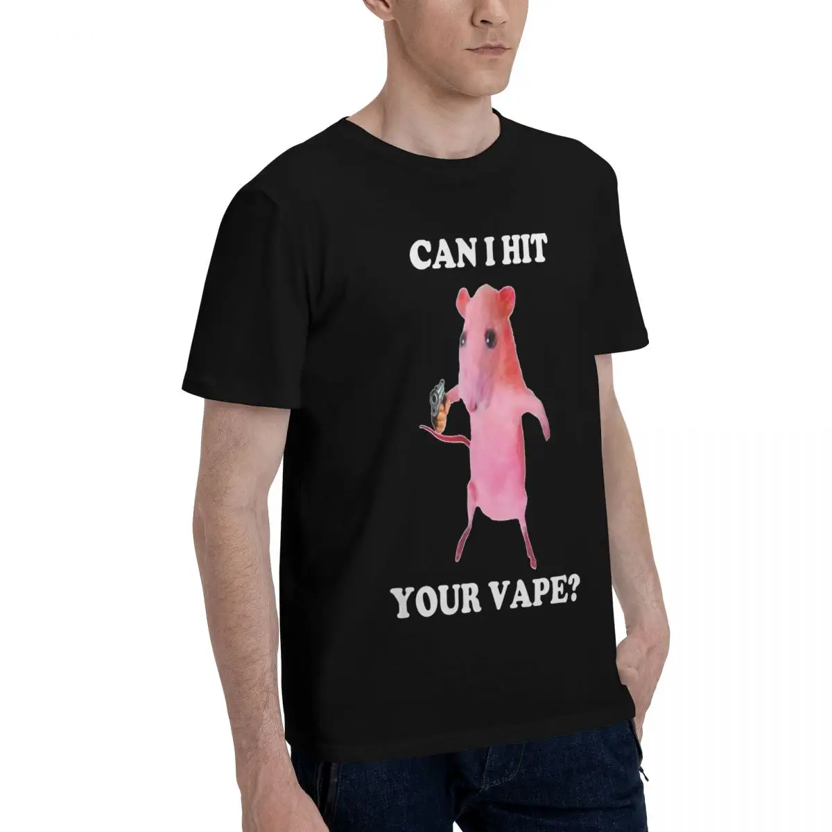 Cute Mouse Vape Meme Novelty Motion High quality Champion Tshirt Travel USA Size