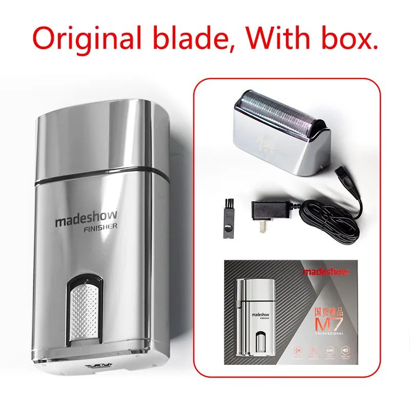 MADESHOW M7 メンズ電気シェーバー シルバー　1台 Madeshow M7 Shavers for Men,Professional Oil Head Reciprocating