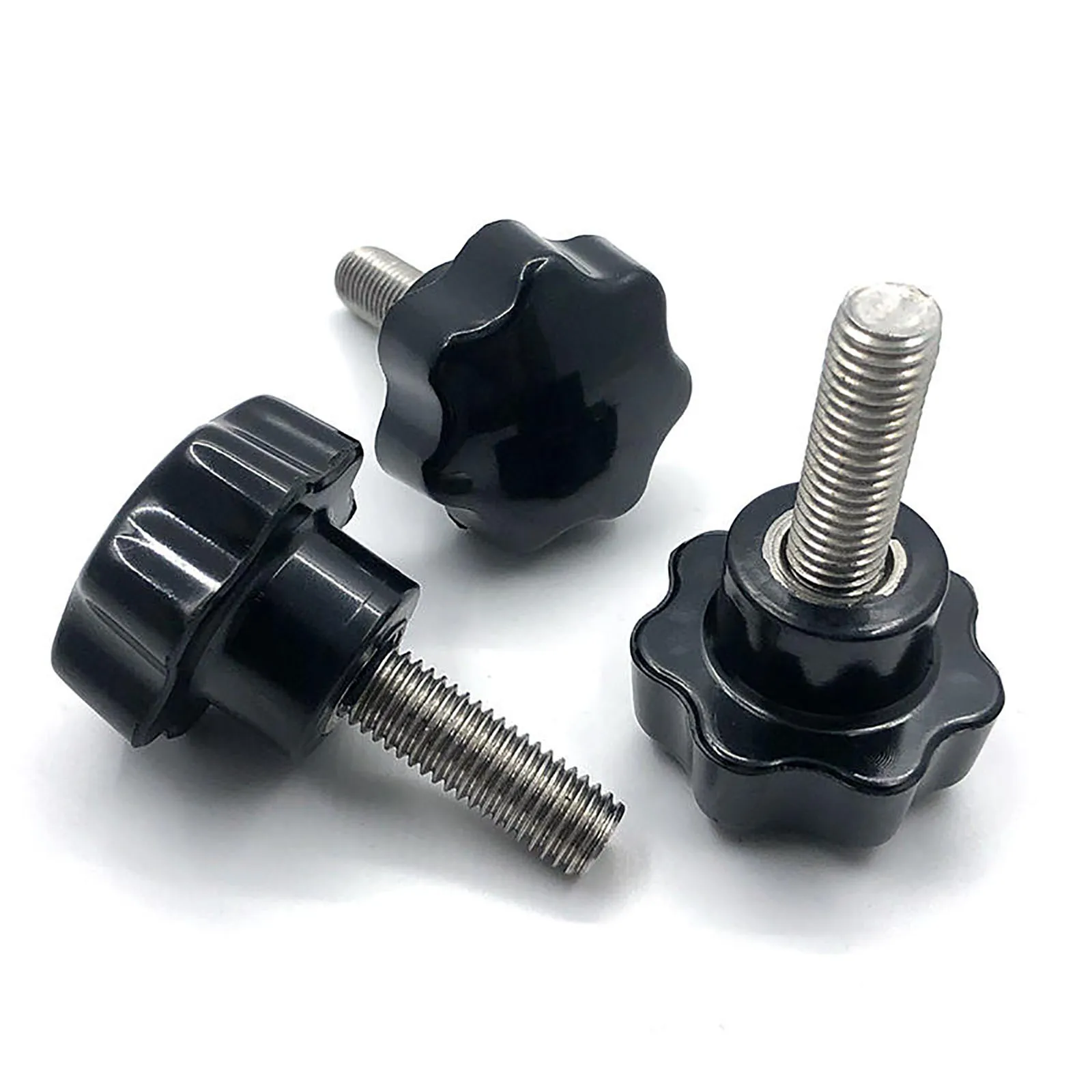 Star Hand Knob Screws Bolt M4 M5 M6 M8 M10 M12 304 Stainless Steel Thread Bakelite Thumb Clamping Thumb Handle Machine Screw