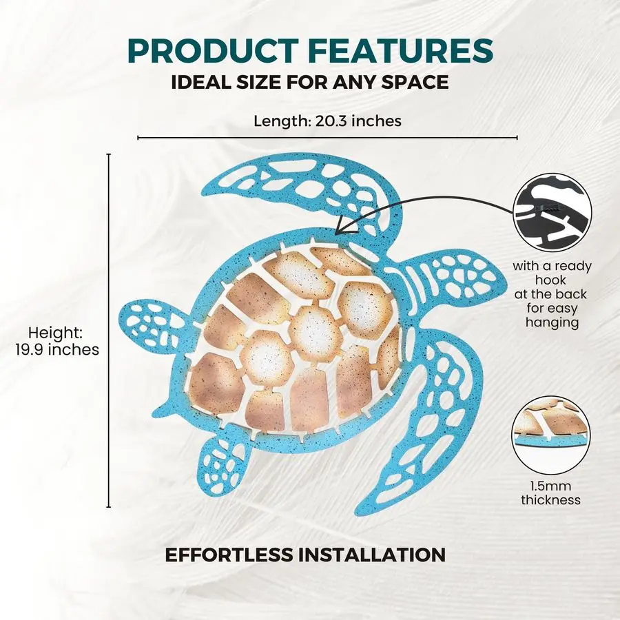 Turtle Metal Wall A…
