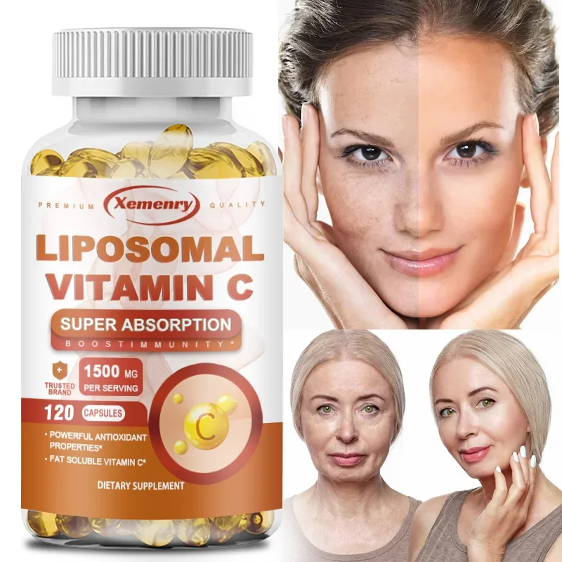 

Liposomal Vitamin C - Supports Antioxidant and Nutrient Absorption, Energy Supplement, and Promotes Immune Health