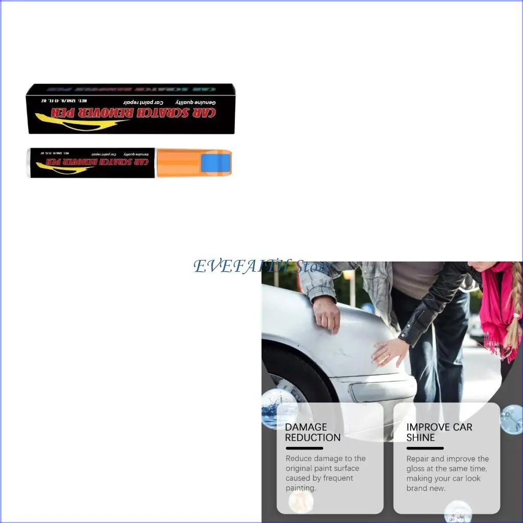 

124B 12 мл/0,41 унции краска для ремонта царапин на автомобиле ручка для ухода за краской ручка для удаления царапин