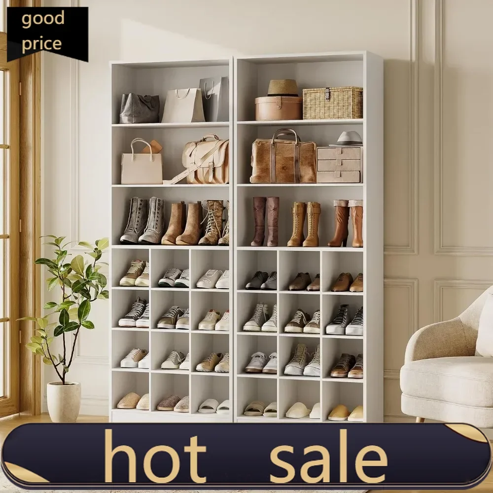 

Акция: шкаф для обуви на 24 пары, 7-ярусный органайзер с боковыми крючками, экономит место для прихожей и коридора.