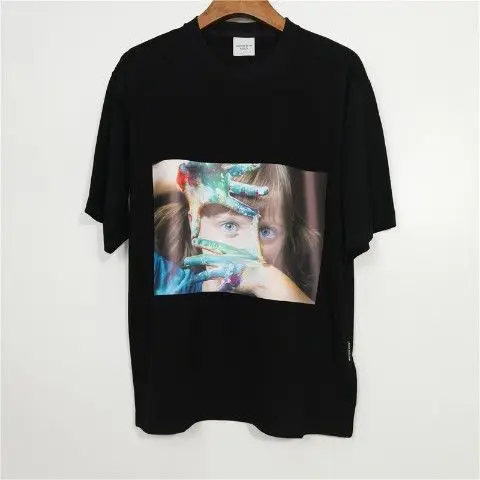 

Korean trendy brand new ADLVto donut T-shirt pure cotton short-sleeved star with the same men's and women's half-sleeves