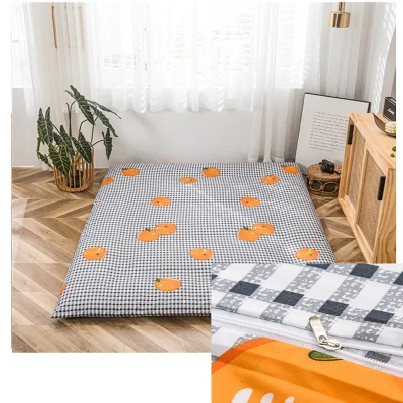 All-inclusive Mattress Cover Skin-friendly Polyester Zipper Dust Cover Bed Rectangle Futon Floor Cushion Tatami Mat Protector