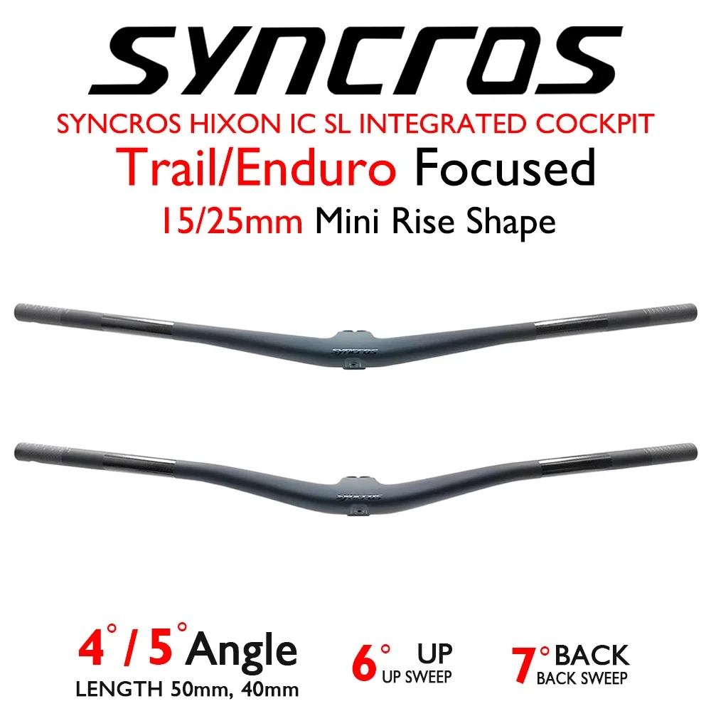 Syncros UP SWEEP 6 BACK SWEEP 7 ultra-light high carbon handlebar/MTB integrated cockpit handlebar/XC/matte bicycle handle