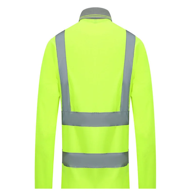 2022Outdoor Shirt Fluorescent High Visibility Safety Work Shirt Summer Breathable Work T Shirt Reflective Vest t-shirt Quick Dry