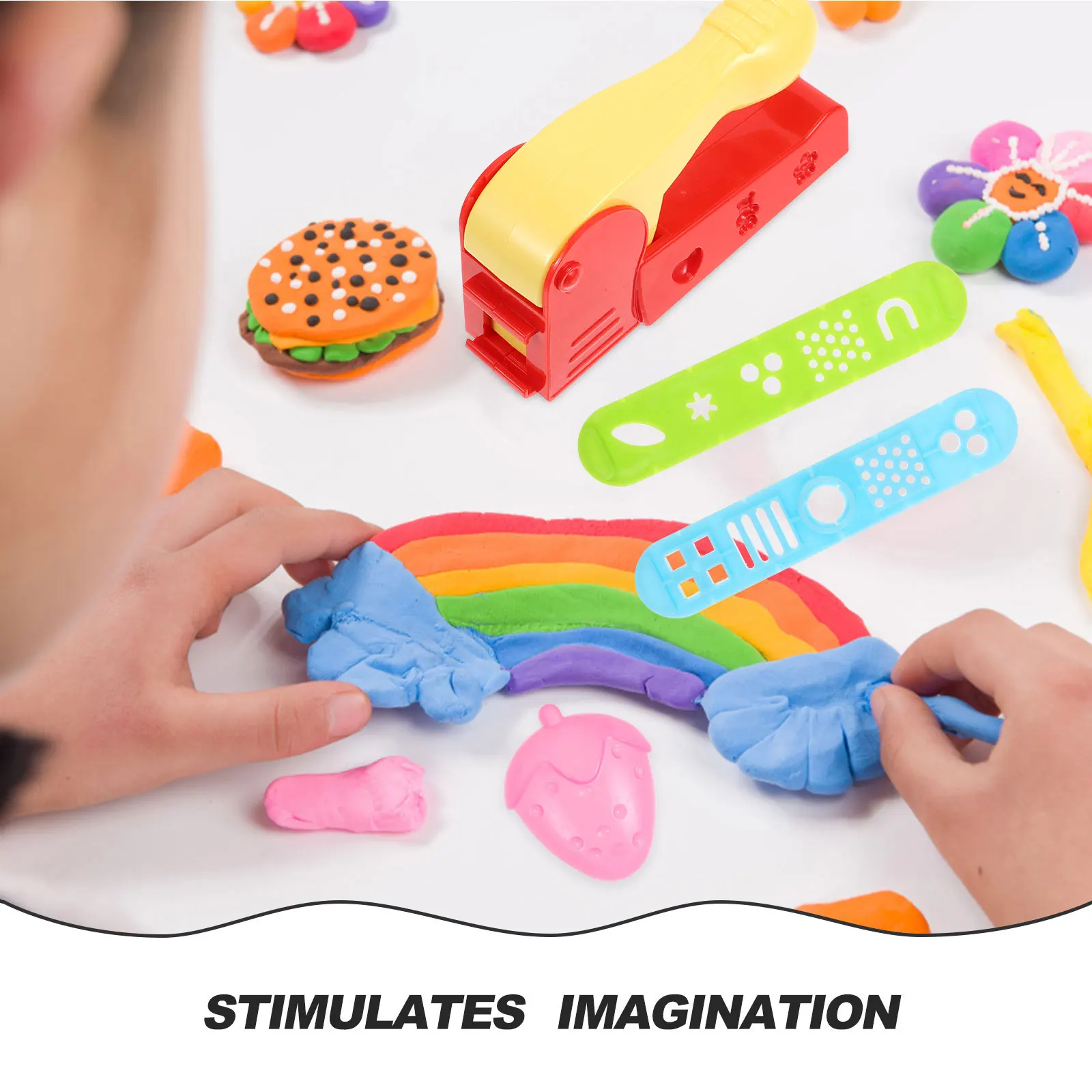 4Pcs Color Clay Tool Set Creative DIY Plastic Sand Mold Kit for Kids Beach Educational Fun DIY Educational Toys