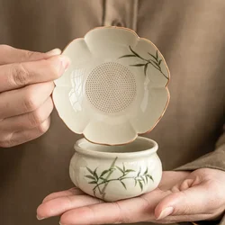 Cuilv Wenzhu Tea Leakage  Filter Set Ceramic Filter Chinese Tea Making Kung Fu Tea Set