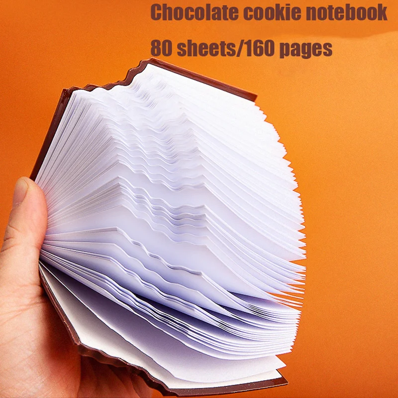 Biscuit Chocolate Note Book 80 Sheets Sketchbooks mini cute 1pcs diarybook Office Decor Notebook Planner Tab Stationery Supplies