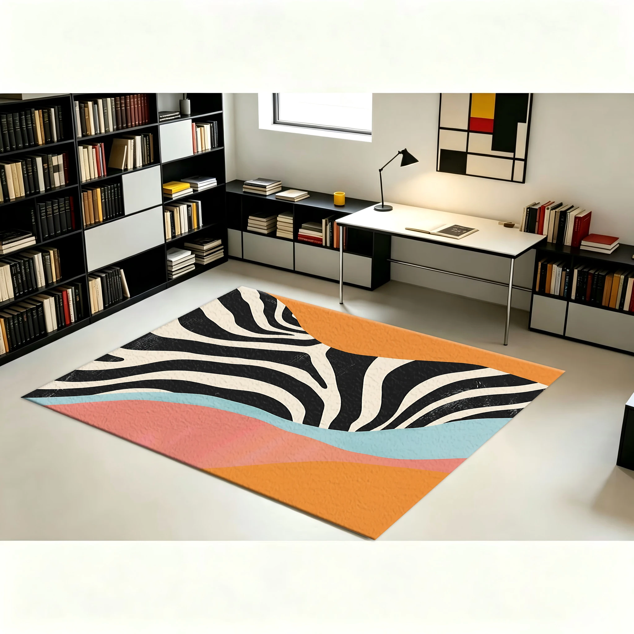 Alfombra Abstracta con Estampa - Printed Rug Abstract reseña y precio