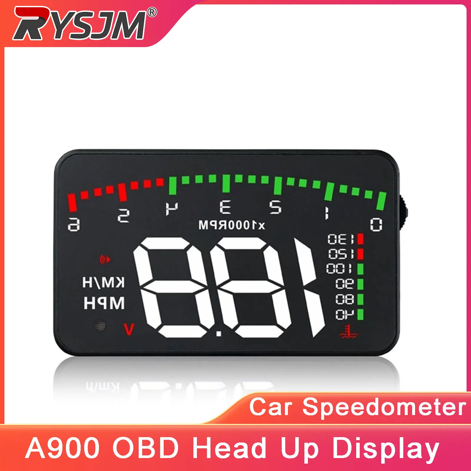 

A900 Car OBD2 Head Up Display HUD Windshield Projector Car Speed Tachometer Voltage Water Temp Gauge Auto Electronic Accessorie