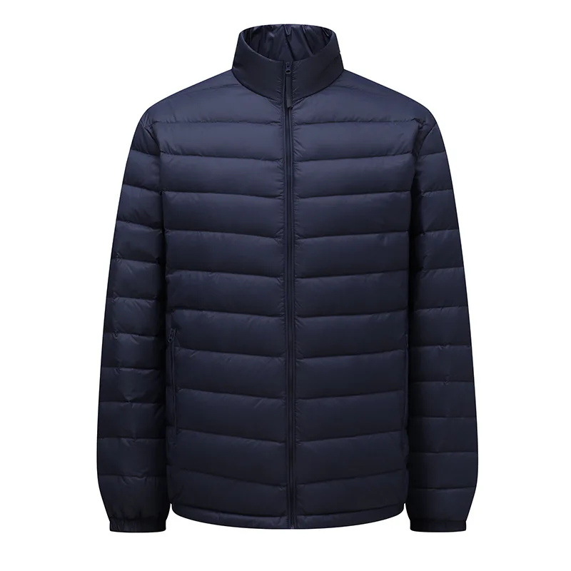 

Winter New Lightweight Men's down Jaet Versatile Sli Cold Proof Warm Trendy Polyester Fiber Ci Casual Busin Sle