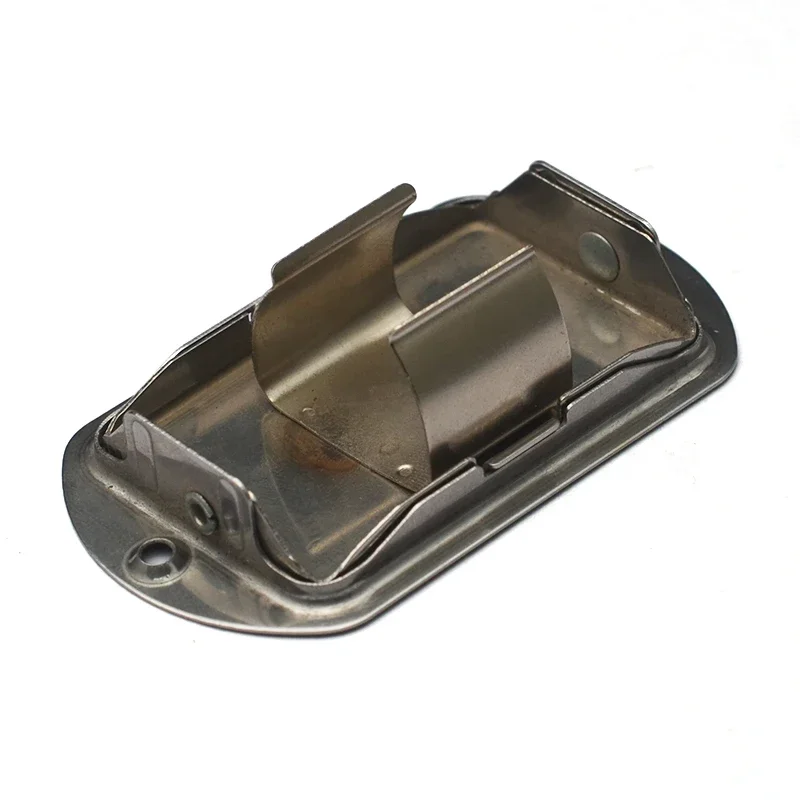 Rolling Stainless Battery Box For 9V 6F22 Metal Pushing Opening Battery Box Active Bass Guitar Pickup 9V Battery Holder/Case