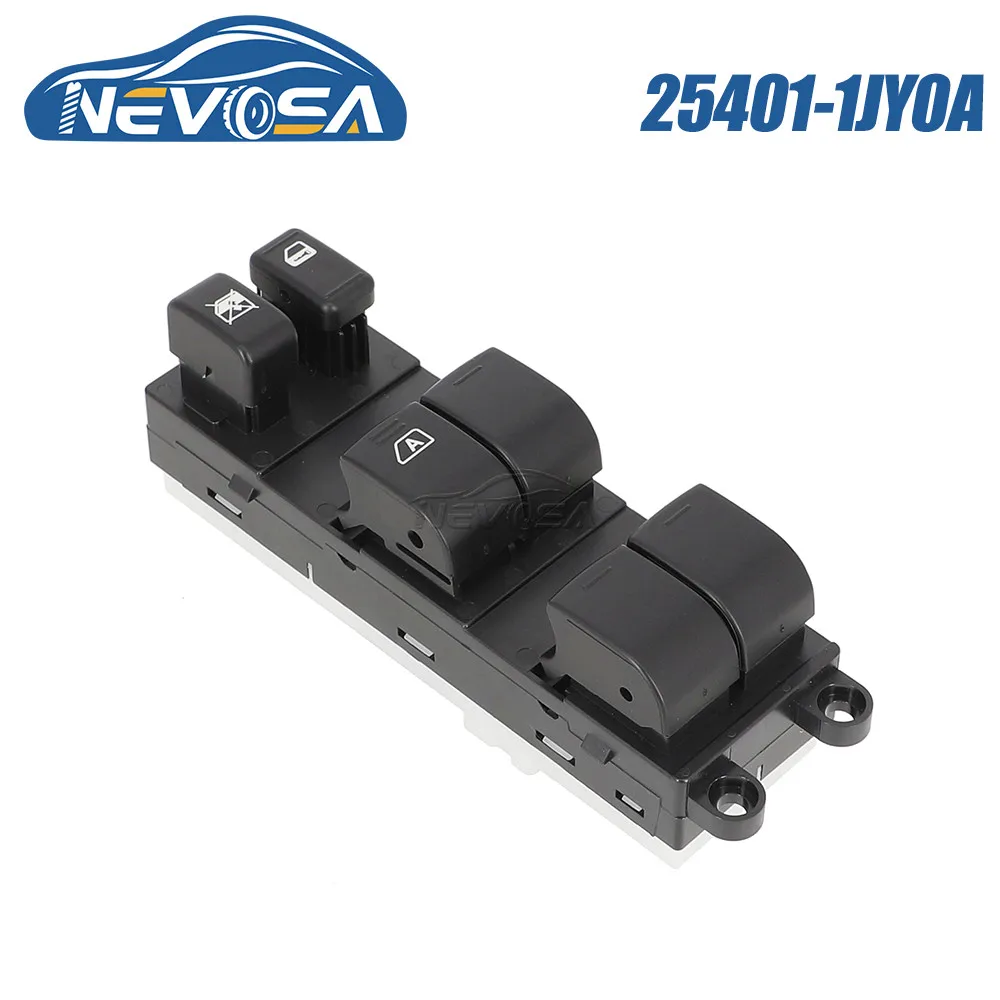 

NEVOSA 25401-1JY0A For Nissan Tiida Rogue Versa Pathfinder Teana Electric Window Switch 19Pins 254011JY0A 25401-ED500 25401-EL30