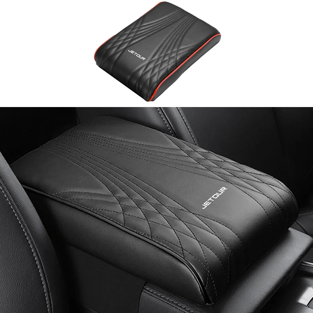 Off-road 4x4 Car Central Armrest Box Raised Pad Protective Cover For Chery Jetour Traveler 2023 2024 Automotive Interior Supplie