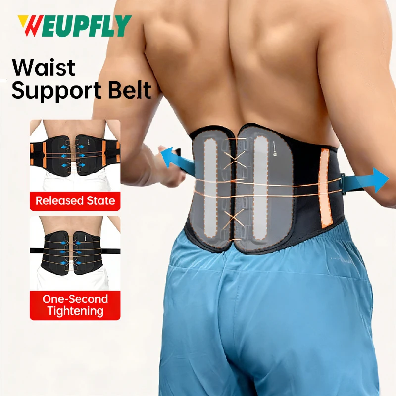 

1PCS Lumbar Support Back Brace, Pulley System for Targeted Compression, Braces for Lower Back Pain Relief for, for Men & Women