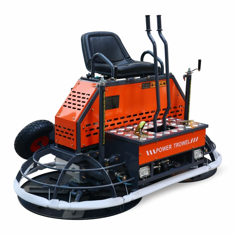 Ride On Concrete Power Trowel Cement Finishing Machine Construction Floor Smoothing Equipment Building Site Polishing Tool