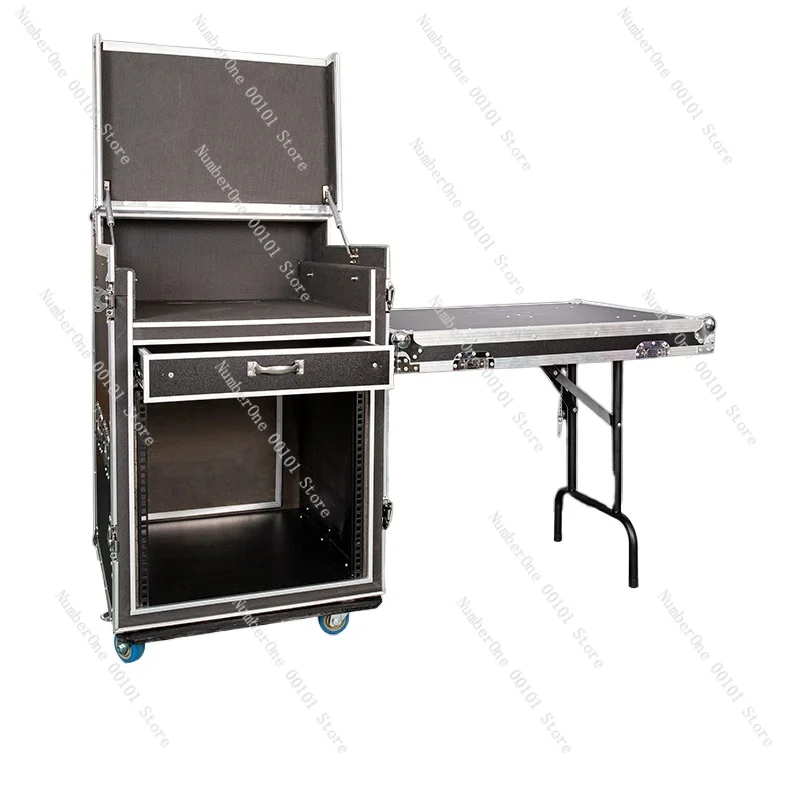 Professional 16U Power Amplifier Chassis, Air‑Dust Proof Audio Cabinet Mixer Shelf, Custom 6U/8U/12U Stage Audio Storage Case