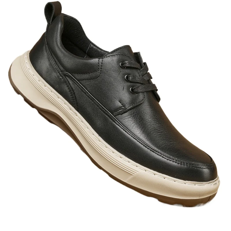 

Мягкая натуральная кожа, повседневная прогулочная старомодная мужская обувь, мужская обувь фермера, рабочая обувь, лоферы из воловьей кожи