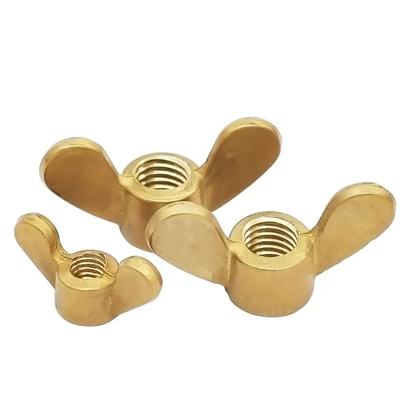 M3 m4 m5 m6 m8 m10 m12 m14 bronze asa porcas de cobre borboleta mão apertar porca