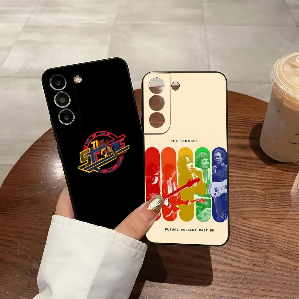 Band The S-strokes Phone Case For Samsung S26 S25 S24 FE S23 S22 S21 Plus S20 Ultra Note20Ultra Black Soft Shell