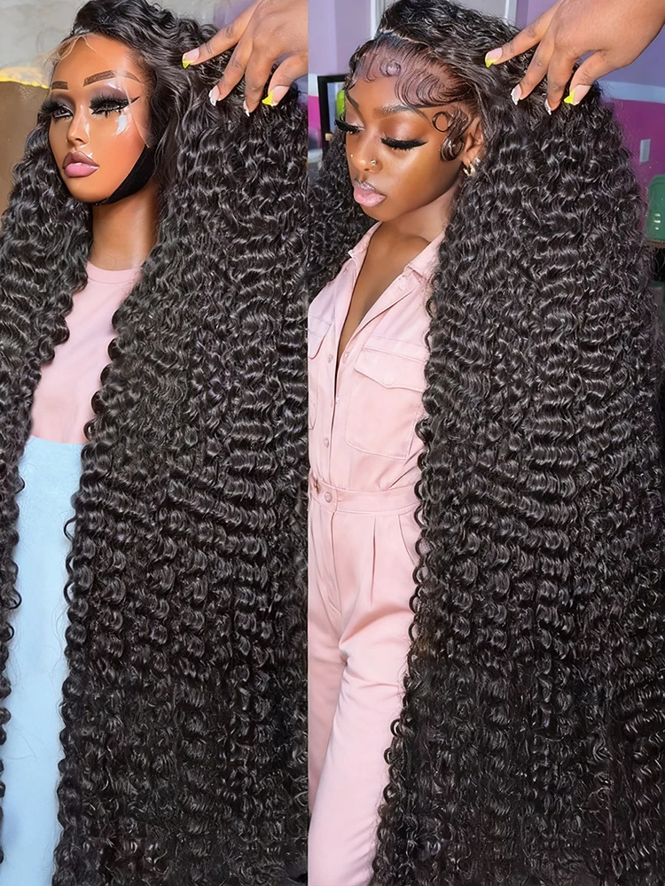 

7x5 Glueless Wig Human Hair 250% Brazilian 13x6 Water Curly HD Lace Front Wigs PrePlucked 40 46 Inch Deep Wave Lace Frontal Wig