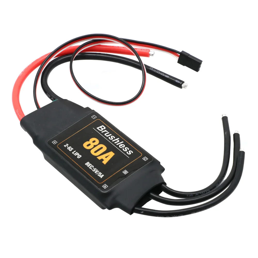 Mitoot bezszczotkowy regulator prędkości 80A ESC 2-6S z 5V 5A UBEC dla RC FPV Quadcopter RC samoloty helikopter